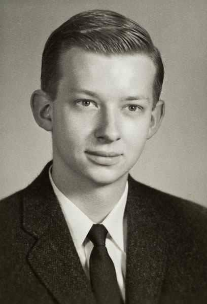 College senior portrait, age 20.