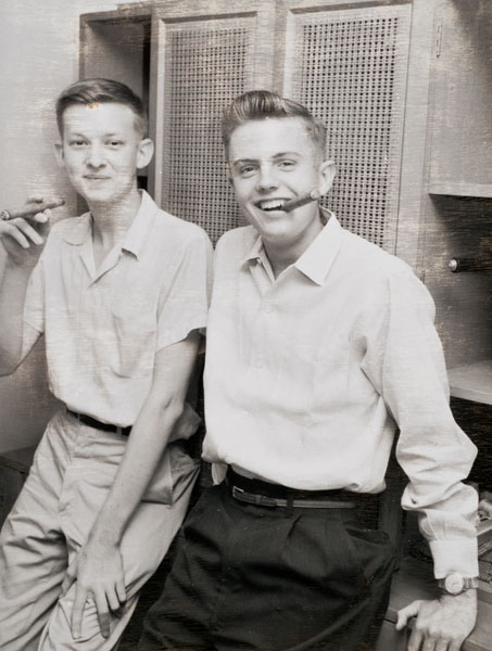 Ray Shepherd and me during our college years. Ray went to Tufts.